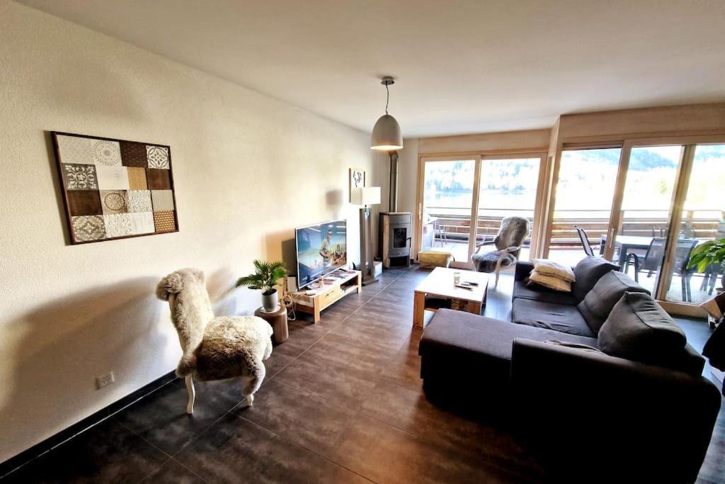 Superbe Appartement Champex-Lac Avec Piscine Et Sauna Экстерьер фото